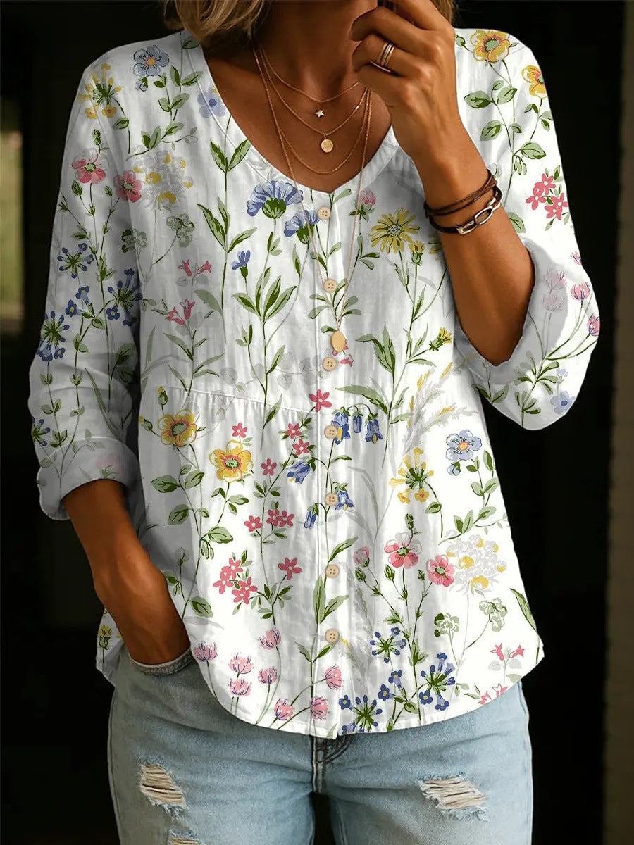 ✨✨Buy 2 Pcs Free Shipping - Women's Linen And Cotton Shirt