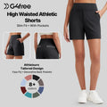 ✨✨Womens High Waist Wide Leg Yoga Shorts 4"/5" Inseam Casual Comfy Pocket Shorts Workout Lounge