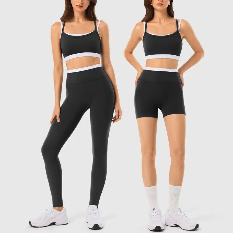 ✨✨Women's 2-Piece Matching Workout Set, Women's Clothes with Seamless Yoga Leggings & Padded Sports Bra for Gym Athletic Use