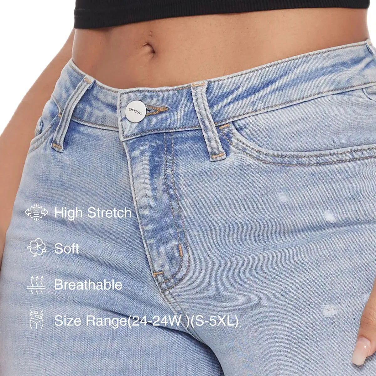 ✨✨Mid-low Rise Baggy Jeans Stretchy Wide Leg for Women Distressed Pants Womenswear Bottom Lady Basic Minimalist Comfortable Denim Tummy Control Curve Hugging Plus Size Regular Size BBL Spring Fashion Daily Outfits