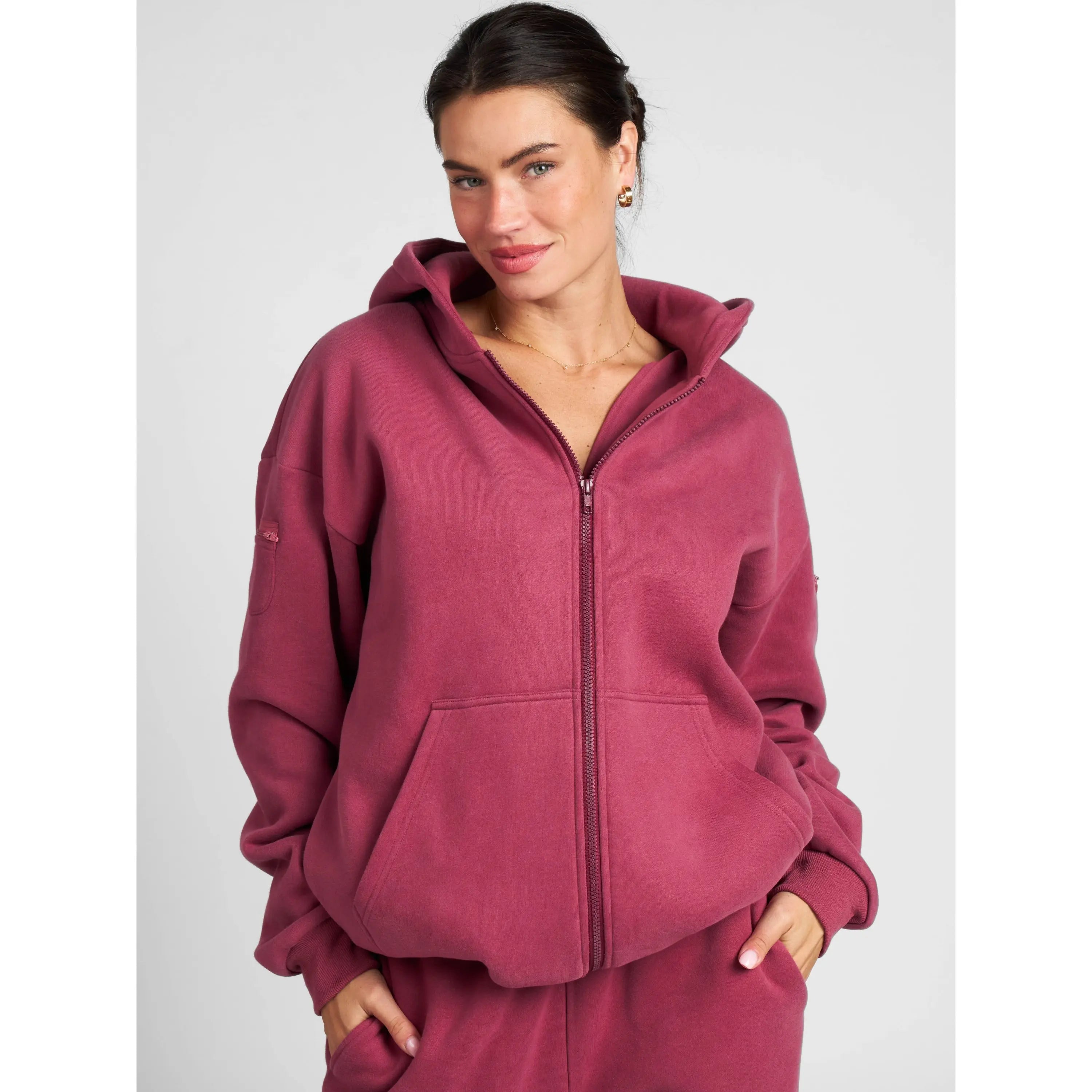 ✨✨Travel Essentials Zip Up Hoodie | Sweatshirt With Zip Pockets For Travel