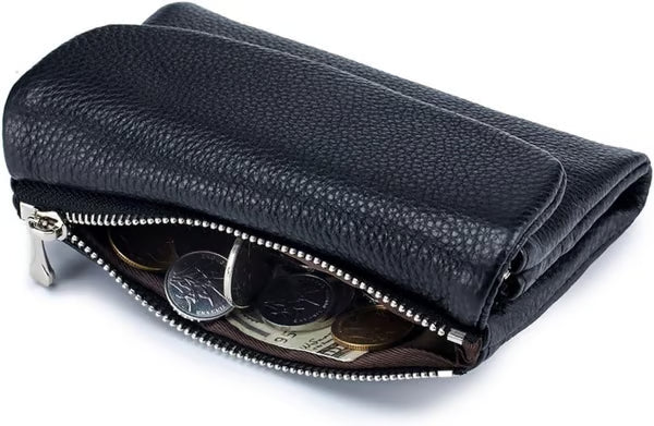 🔥⏰Unisex Pebble Real Leather RFID Wallet🔥