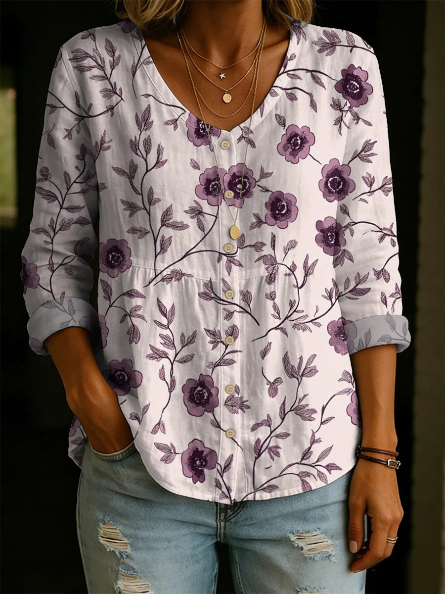 ✨✨Buy 2 Pcs Free Shipping - Women's Linen And Cotton Shirt