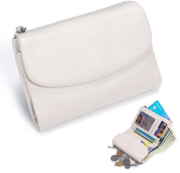 🔥⏰Unisex Pebble Real Leather RFID Wallet🔥