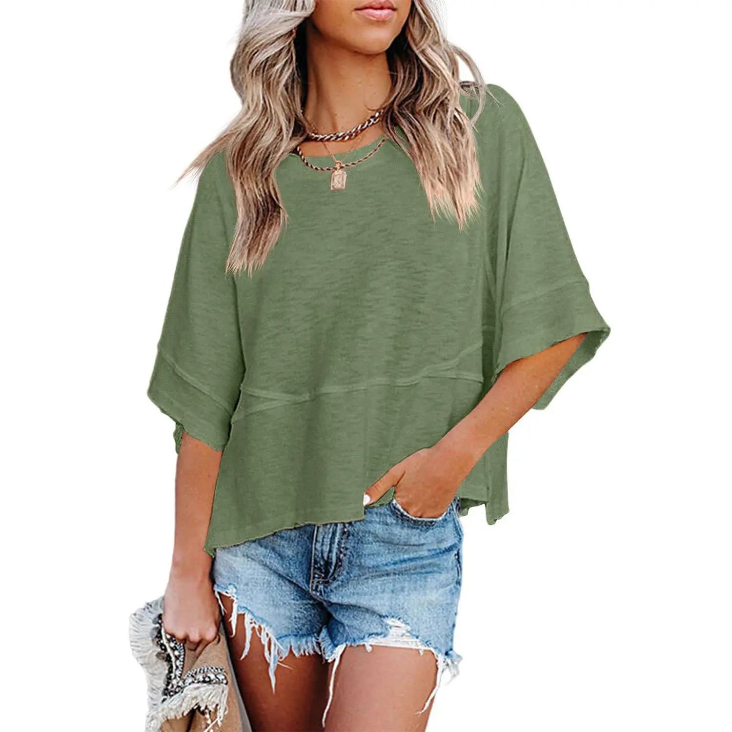 ✨✨Women's Casual Summer Batwing T-Shirt