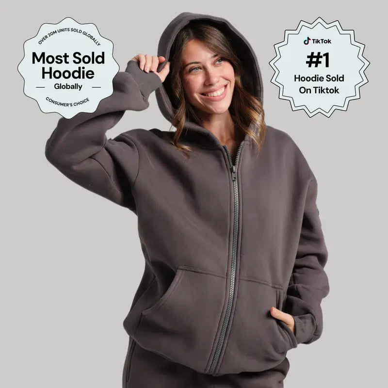 ✨✨Travel Essentials Zip Up Hoodie | Sweatshirt With Zip Pockets For Travel