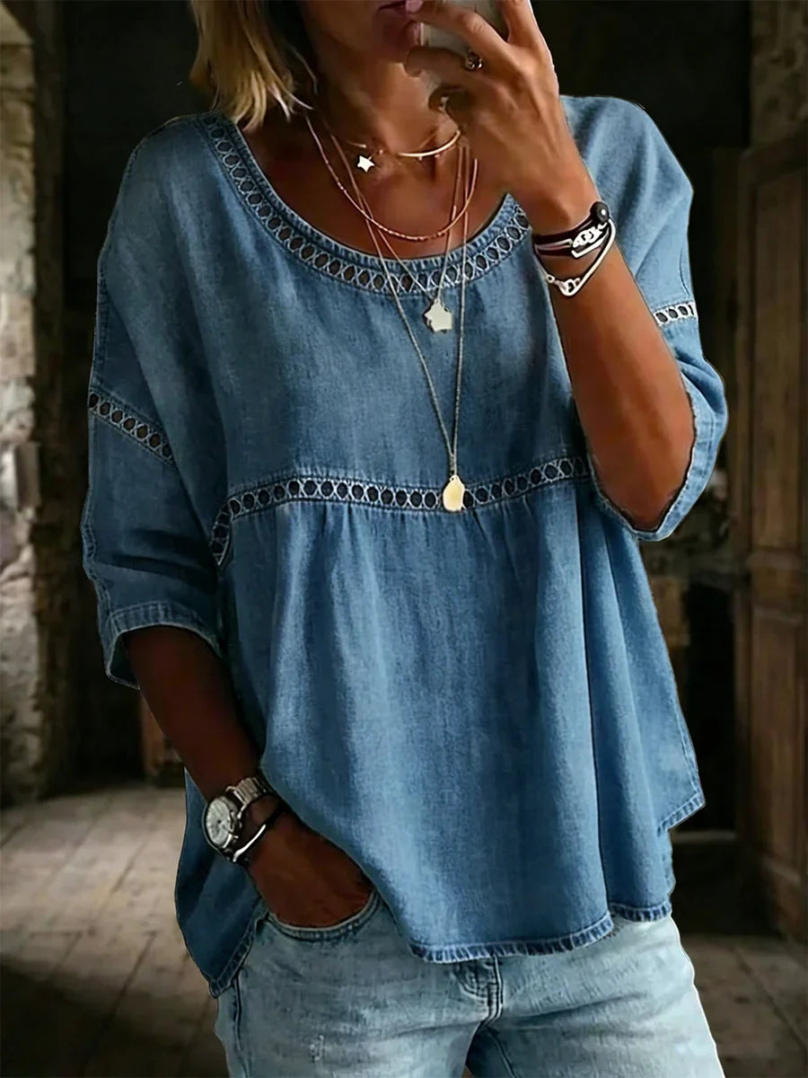 ✨✨New Arrivals🔥 Women's Vintage Casual Loose Linen Blouse Shirt