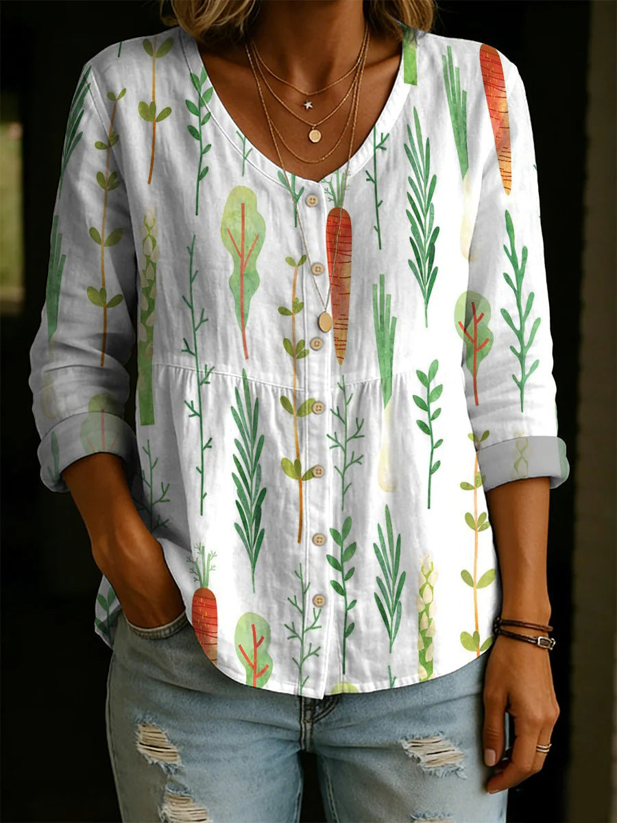 ✨✨Buy 2 Pcs Free Shipping - Women's Linen And Cotton Shirt