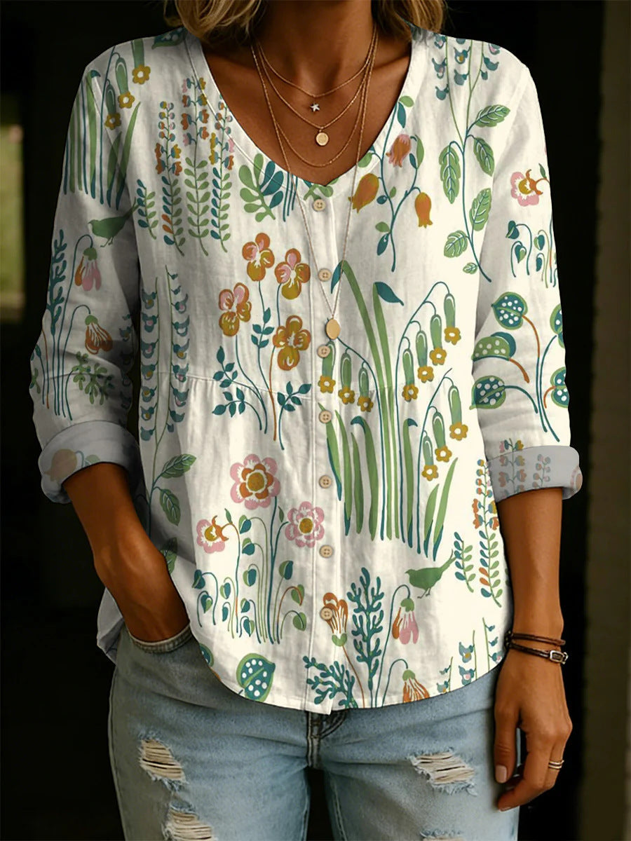 ✨✨Buy 2 Pcs Free Shipping - Women's Linen And Cotton Shirt