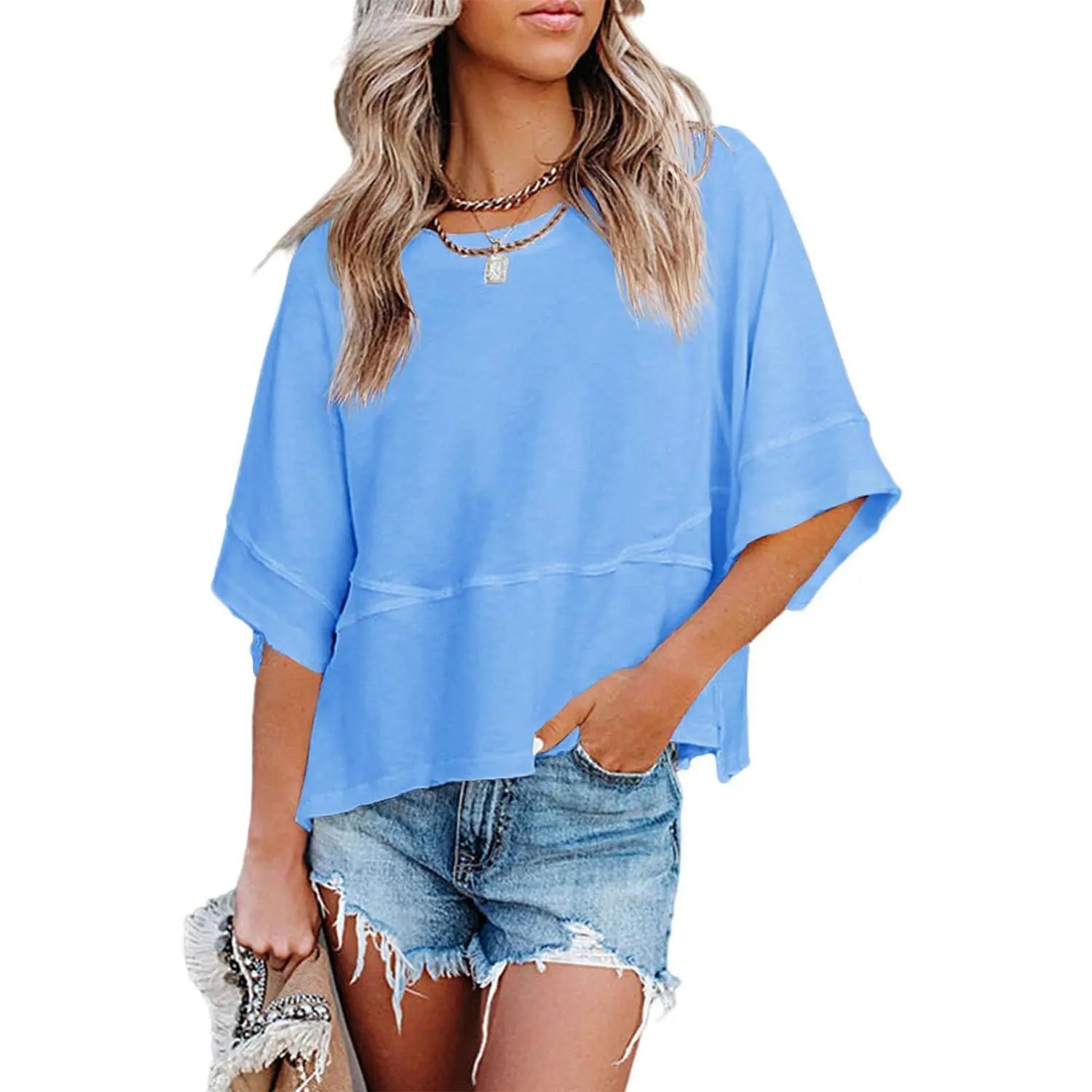 ✨✨Women's Casual Summer Batwing T-Shirt