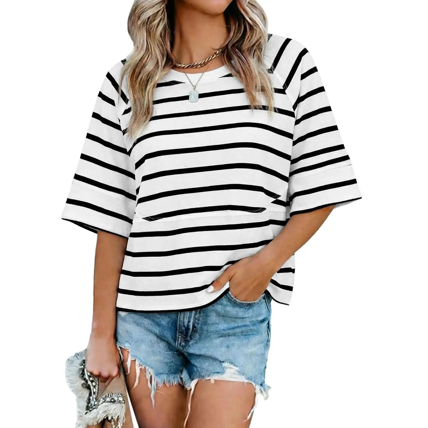 ✨✨Women's Casual Summer Batwing T-Shirt