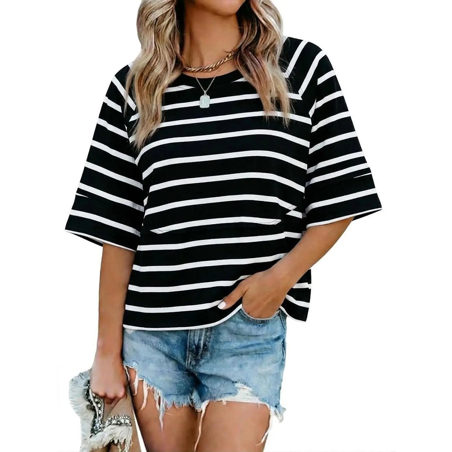 ✨✨Women's Casual Summer Batwing T-Shirt