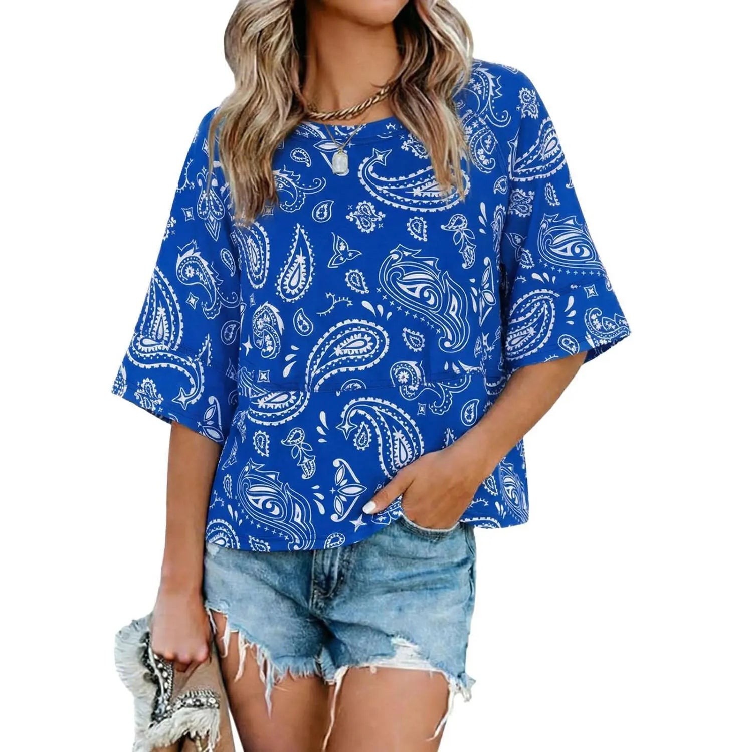 ✨✨Women's Casual Summer Batwing T-Shirt