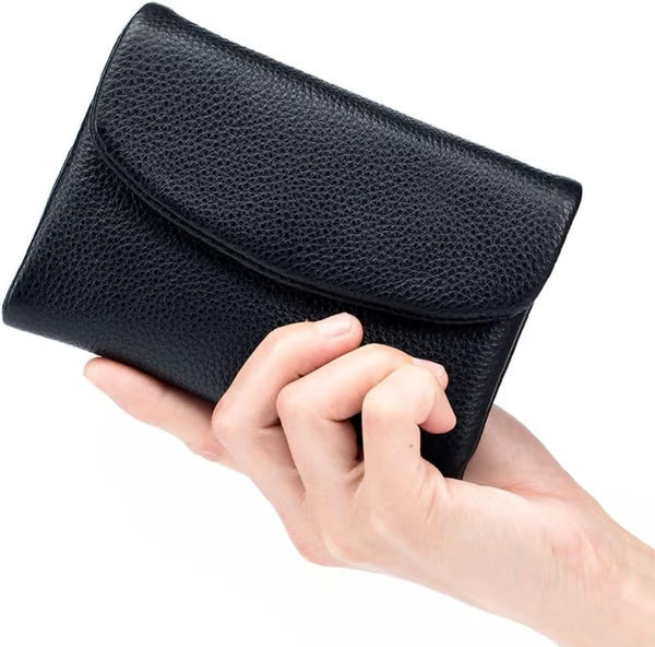 🔥⏰Unisex Pebble Real Leather RFID Wallet🔥