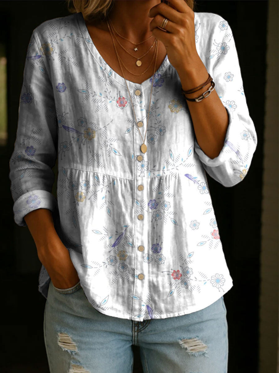✨✨Buy 2 Pcs Free Shipping - Women's Linen And Cotton Shirt