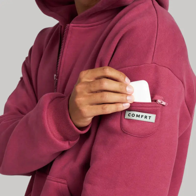 ✨✨Travel Essentials Zip Up Hoodie | Sweatshirt With Zip Pockets For Travel