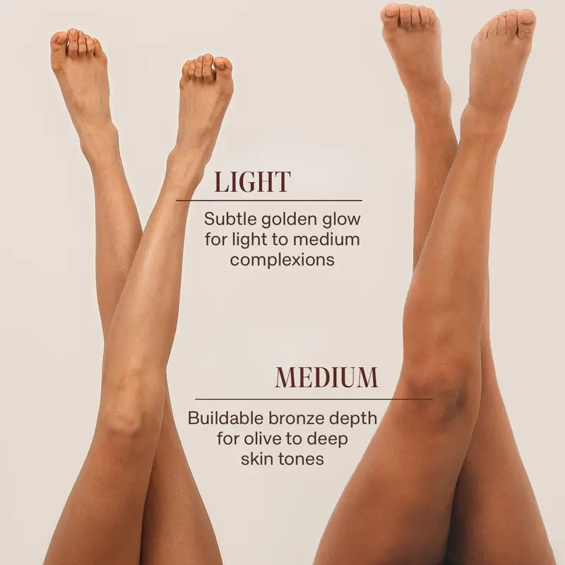 ✨✨Self Tanner Body Lotion - Best Gradual Natural Bronzed Sunless Hydrating Streak Free Tanning Glow Made in USA, Vegan Cruelty Free