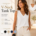 ✨✨Women's Summer V Neck Tank Tops - Trendy Sleeveless Tee