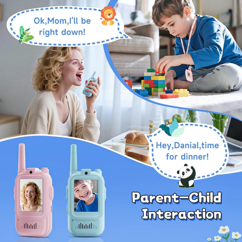 📞 2PCS Kids Video Walkie Talkies Toys🎄