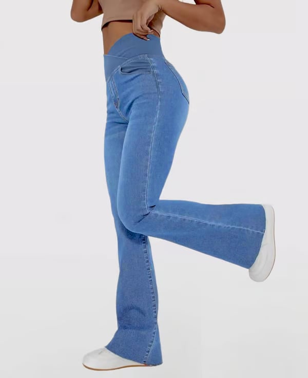 🔥Buy 2 Save $6.99 & Free Shipping - 👖Stretchy Jeans High Waisted Crossover