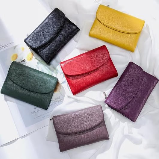 🔥⏰Unisex Pebble Real Leather RFID Wallet🔥